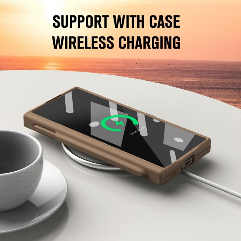 Cover Samsung Galaxy Z Fold 7 Telefon Etui Simpelt Design Med Skærmbeskytter