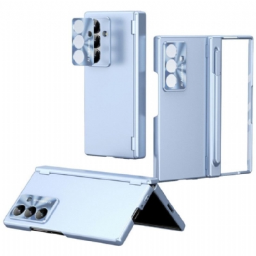 Cover Samsung Galaxy Z Fold 7 Telefon Etui Skærmbeskytter I Hærdet Glas Og Stylusholder