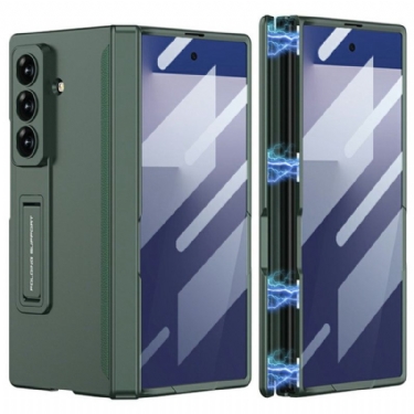 Cover Samsung Galaxy Z Fold 7 Telefon Etui Skærmbeskytter Og Magnetisk Stativ