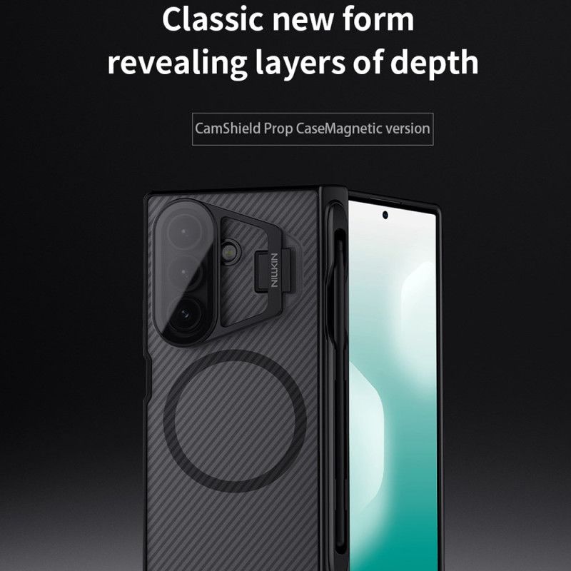Cover Til Samsung Galaxy Z Fold 7 Camshield Prop Magnetisk Gennemsigtig Serie Nillkin