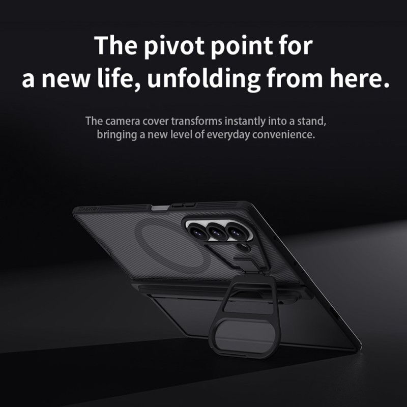Cover Til Samsung Galaxy Z Fold 7 Camshield Prop Magnetisk Gennemsigtig Serie Nillkin