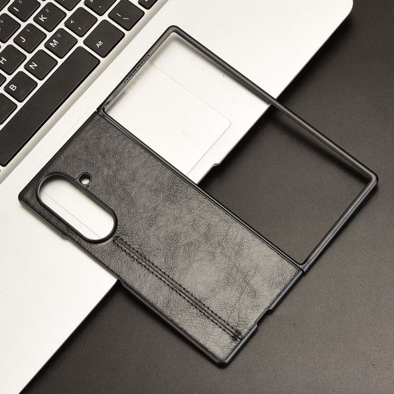 Cover Til Samsung Galaxy Z Fold 7 Couture Med Lædereffekt