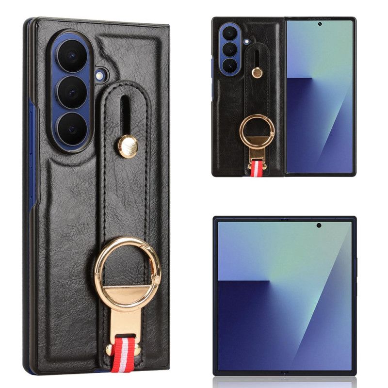 Cover Til Samsung Galaxy Z Fold 7 Håndledsrem Og Stativ