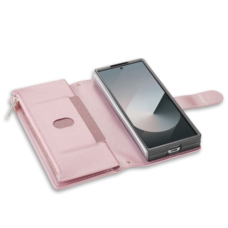 Flip Cover Samsung Galaxy Z Fold 7 Polstret Med Skulderrem Og Snor