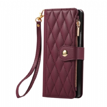 Flip Cover Samsung Galaxy Z Fold 7 Quiltet Med Rem