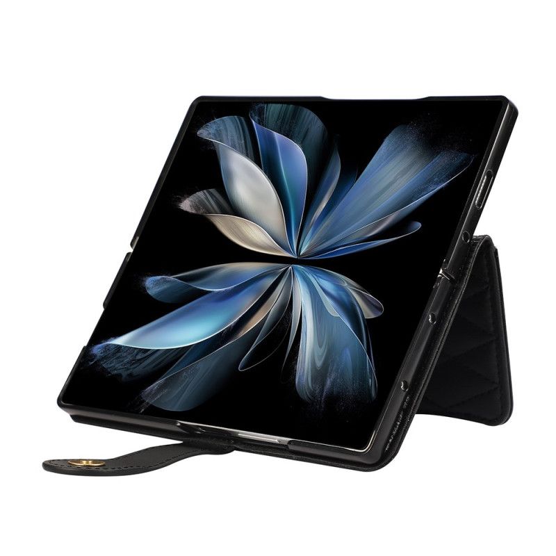 Flip Cover Samsung Galaxy Z Fold 7 Quiltet Med Rem