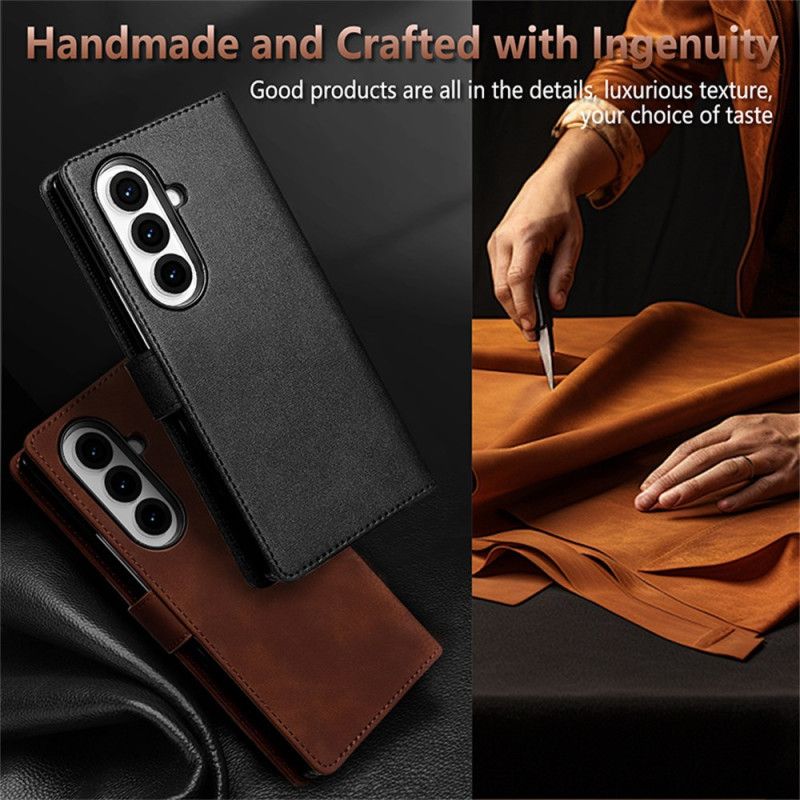 Læder Cover Samsung Galaxy Z Fold 7 Azns Ruskindseffekt