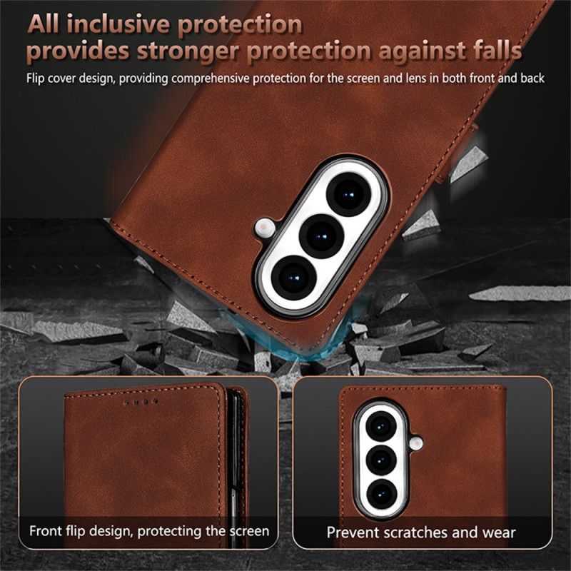 Læder Cover Samsung Galaxy Z Fold 7 Azns Ruskindseffekt