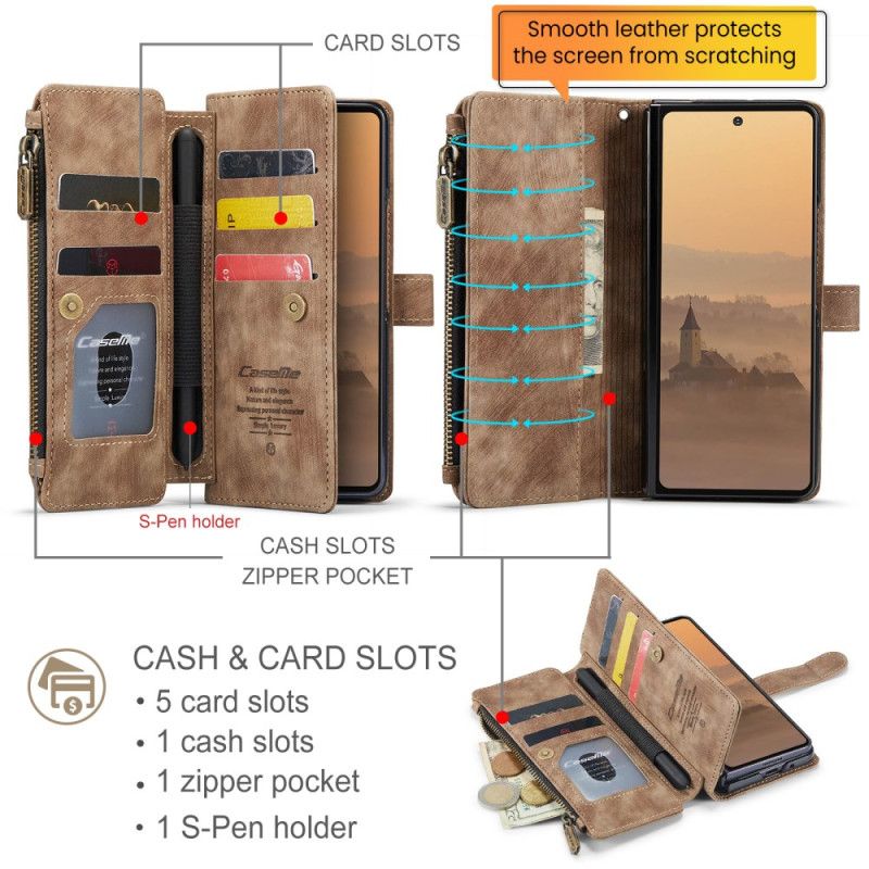Læder Cover Samsung Galaxy Z Fold 7 Caseme