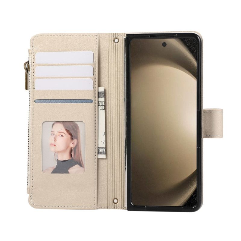 Læder Cover Samsung Galaxy Z Fold 7 Pung Med Rem