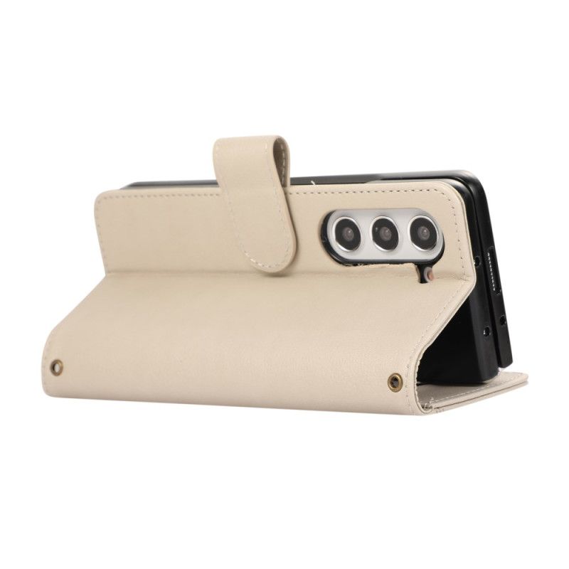 Læder Cover Samsung Galaxy Z Fold 7 Pung Med Rem