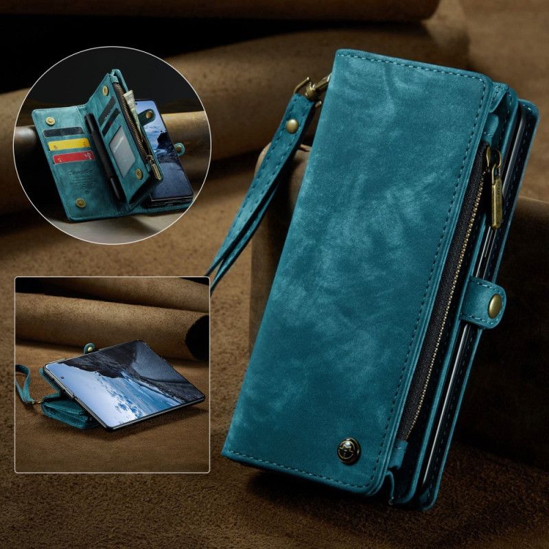 Læder Cover Samsung Galaxy Z Fold 7 Telefon Etui Aftagelig Caseme-pung