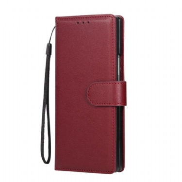 Læder Cover Samsung Galaxy Z Fold 7 Telefon Etui Klassisk