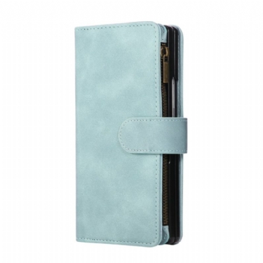 Læder Cover Samsung Galaxy Z Fold 7 Telefon Etui Pung Med Ruskindseffekt Og Skulderrem