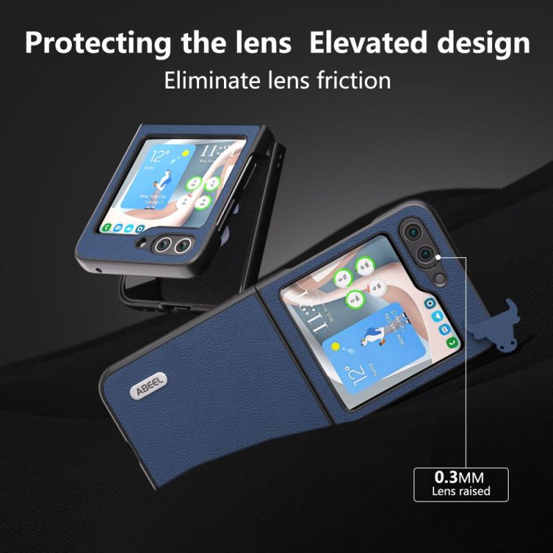 Cover Samsung Galaxy Z Flip 7 Fe Abeel Lædereffekt