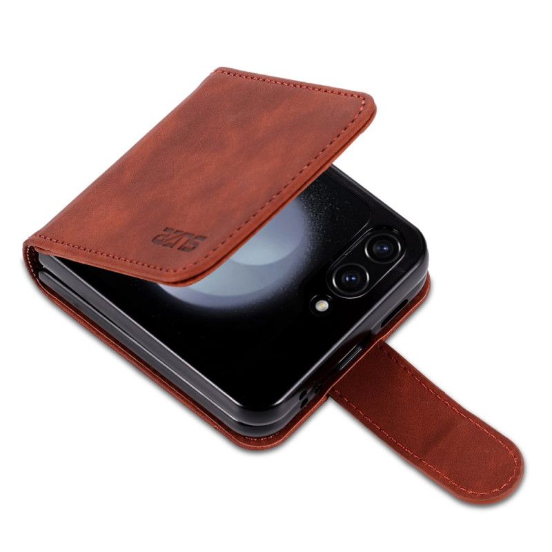 Cover Samsung Galaxy Z Flip 7 Fe Azns Kortholder I Kunstlæder