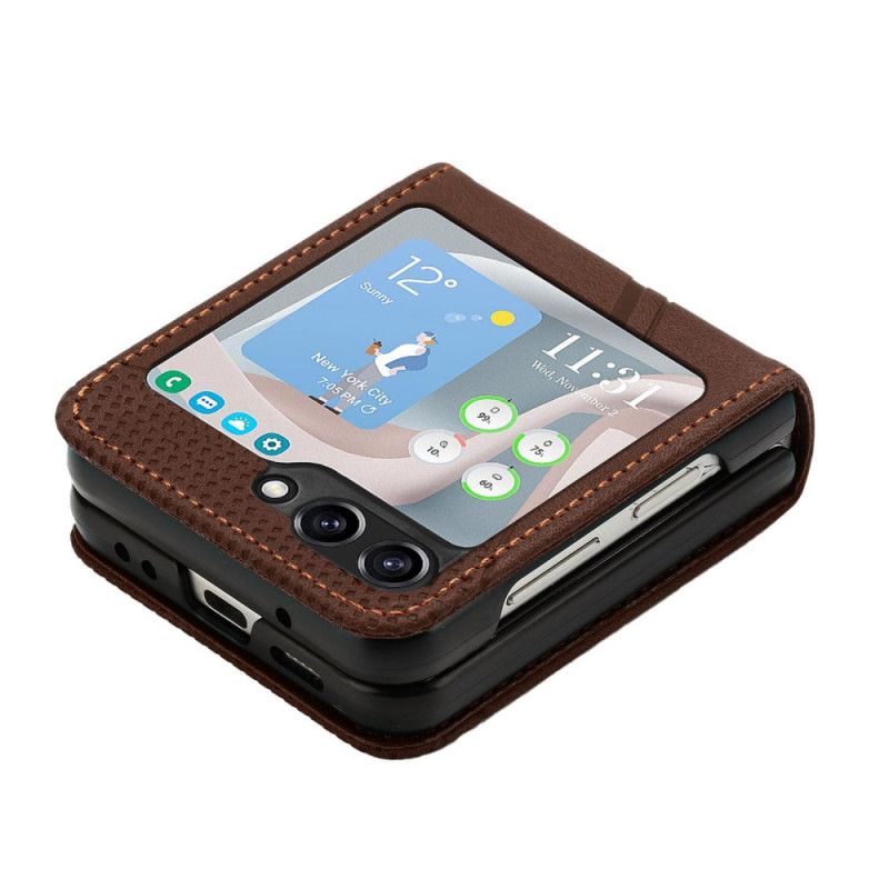 Cover Samsung Galaxy Z Flip 7 Fe Geometrisk Med Skulderrem