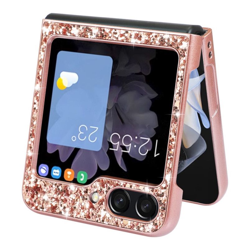 Cover Samsung Galaxy Z Flip 7 Fe Glitter Finish