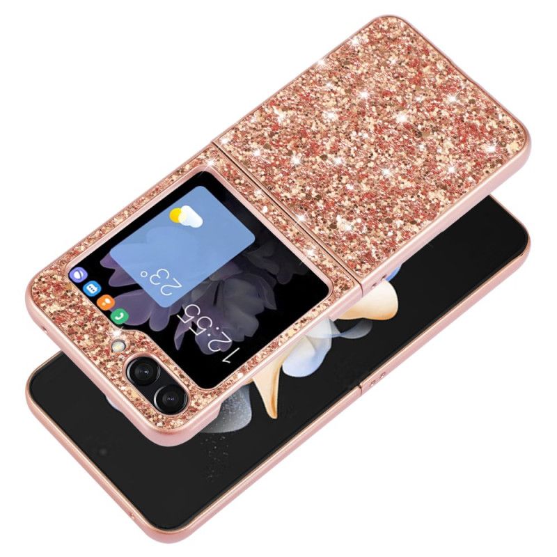 Cover Samsung Galaxy Z Flip 7 Fe Glitter Finish