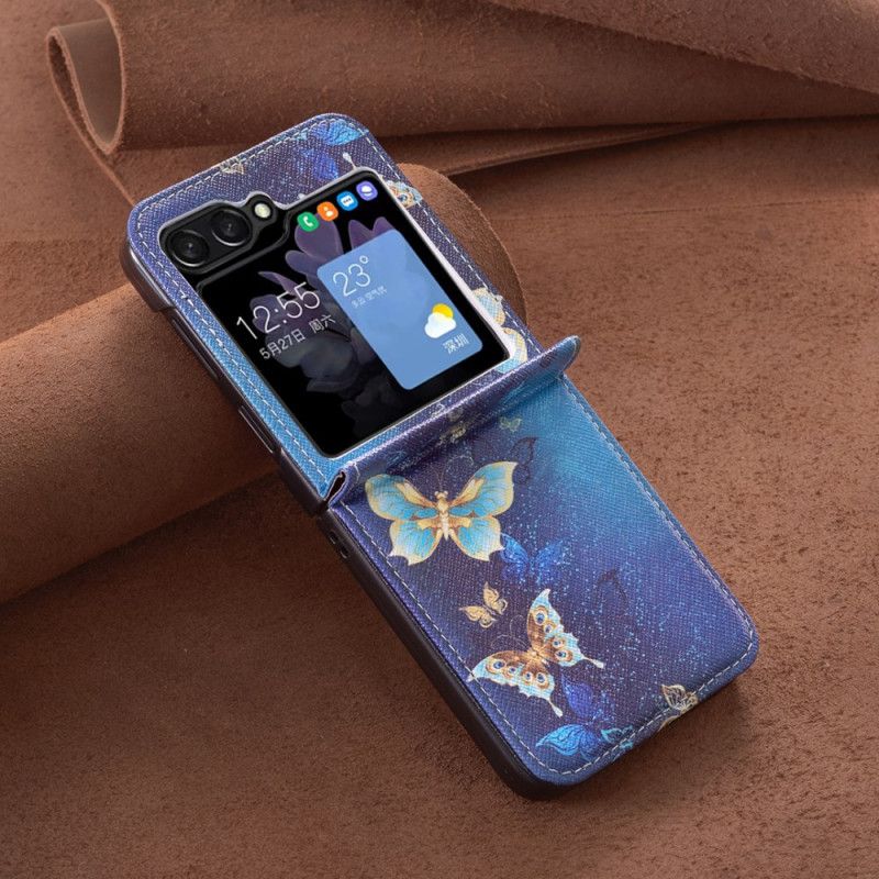 Cover Samsung Galaxy Z Flip 7 Fe Guldsommerfugle