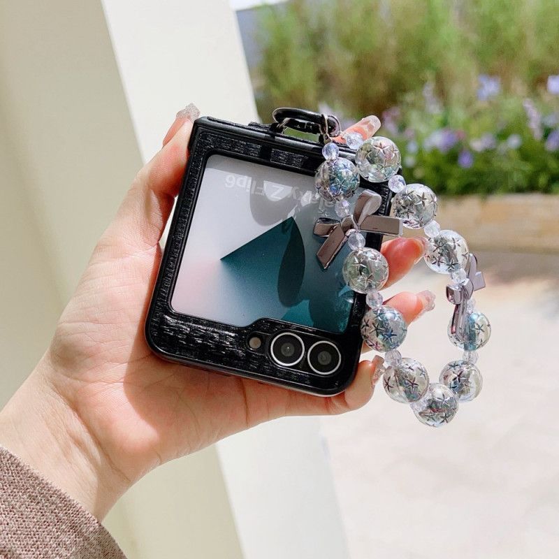 Cover Samsung Galaxy Z Flip 7 Fe Håndledsrem I Kunstlæder Og Smart Design