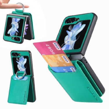 Cover Samsung Galaxy Z Flip 7 Fe Kortholder Med Stativ Og Ring