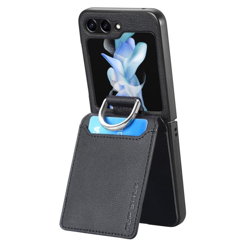 Cover Samsung Galaxy Z Flip 7 Fe Kortholder Med Stativ Og Ring