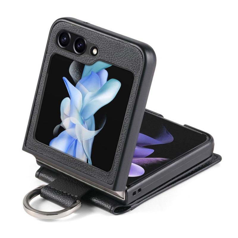 Cover Samsung Galaxy Z Flip 7 Fe Kortholder Med Stativ Og Ring
