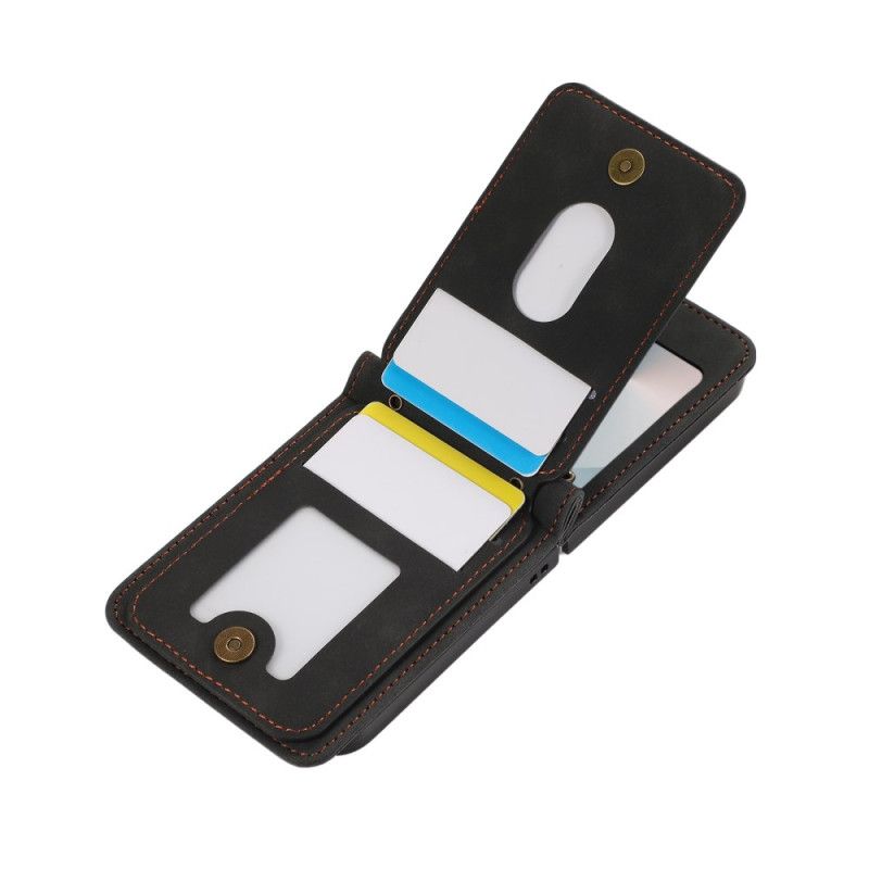 Cover Samsung Galaxy Z Flip 7 Fe Kortholder Og Skulderrem