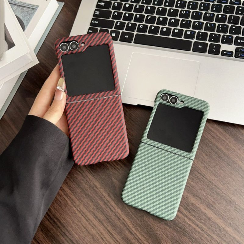 Cover Samsung Galaxy Z Flip 7 Fe Magnetisk Kulfibertekstur