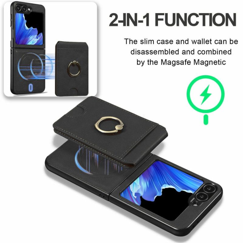 Cover Samsung Galaxy Z Flip 7 Fe Magnetisk Med Aftagelig Kortholder