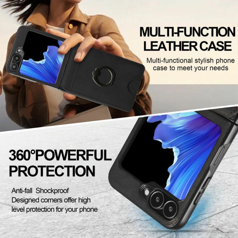 Cover Samsung Galaxy Z Flip 7 Fe Magnetisk Med Aftagelig Kortholder