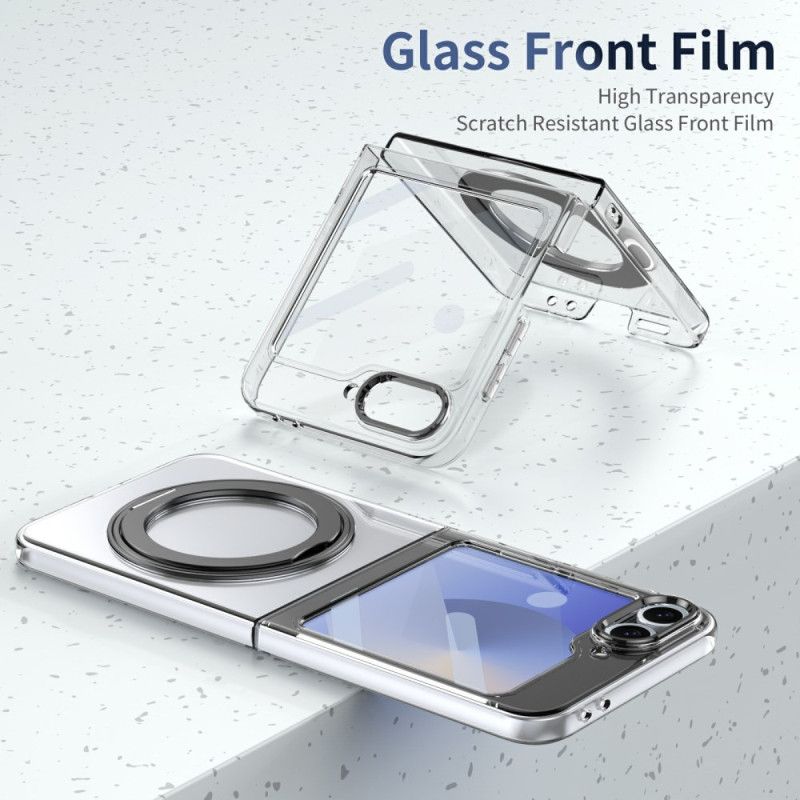 Cover Samsung Galaxy Z Flip 7 Fe Magnetisk Stativ Og Hd-skærmbeskytter
