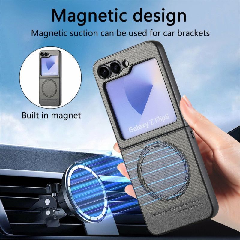 Cover Samsung Galaxy Z Flip 7 Fe Magsafe-kompatibel Denim Tekstur