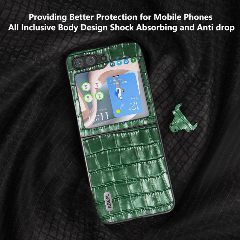 Cover Samsung Galaxy Z Flip 7 Fe Premium Krokodilletekstur