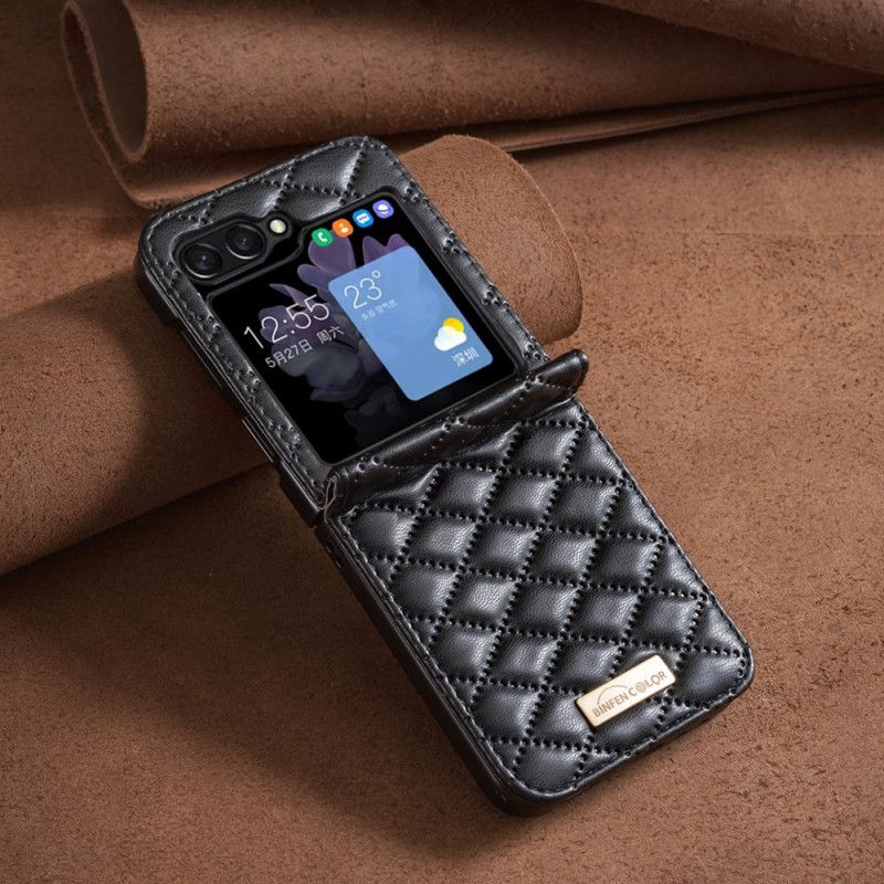 Cover Samsung Galaxy Z Flip 7 Fe Quiltet Binfen-farve