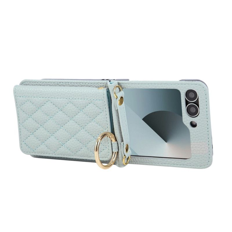 Cover Samsung Galaxy Z Flip 7 Fe Quiltet Med Skulderrem