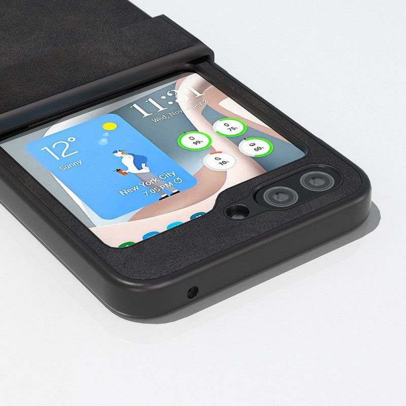 Cover Samsung Galaxy Z Flip 7 Fe Telefon Etui Abeel Vintage-læderstil