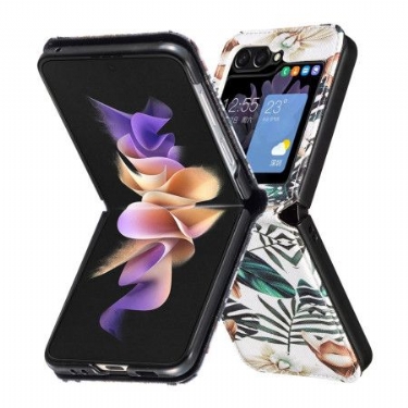 Cover Samsung Galaxy Z Flip 7 Fe Telefon Etui Blad Og Blomster