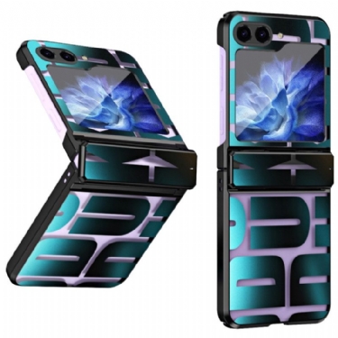 Cover Samsung Galaxy Z Flip 7 Fe Telefon Etui Bogstaver Med Hærdet Glasfilm