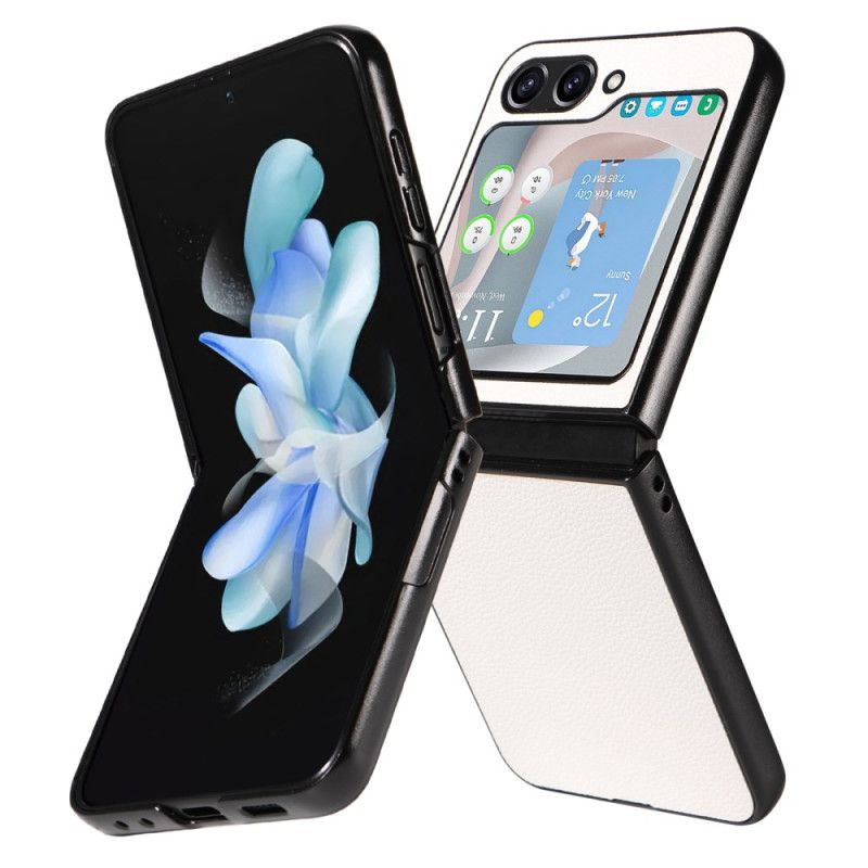 Cover Samsung Galaxy Z Flip 7 Fe Telefon Etui Diskret Læderstil