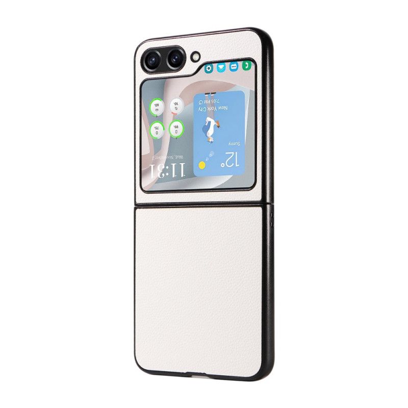 Cover Samsung Galaxy Z Flip 7 Fe Telefon Etui Diskret Læderstil