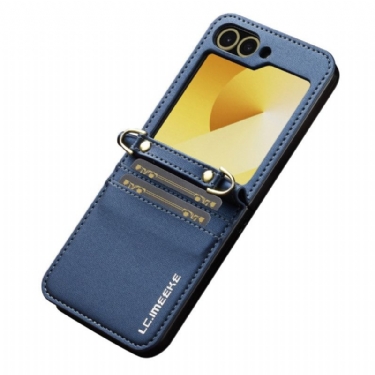 Cover Samsung Galaxy Z Flip 7 Fe Telefon Etui Kortholder Og Lang Rem