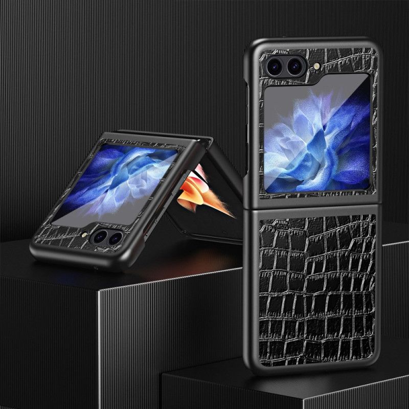 Cover Samsung Galaxy Z Flip 7 Fe Telefon Etui Krokodilletekstur