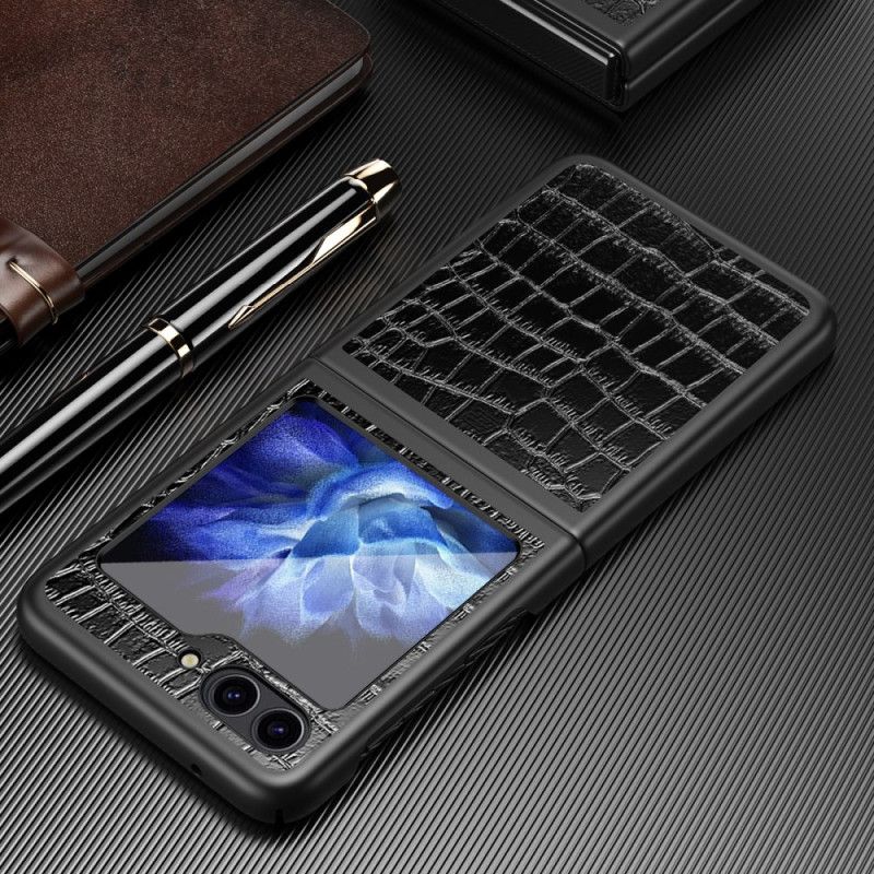 Cover Samsung Galaxy Z Flip 7 Fe Telefon Etui Krokodilletekstur