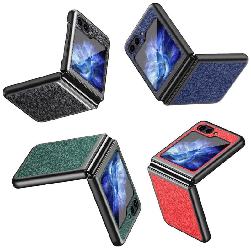 Cover Samsung Galaxy Z Flip 7 Fe Telefon Etui Litchi Kunstlæder