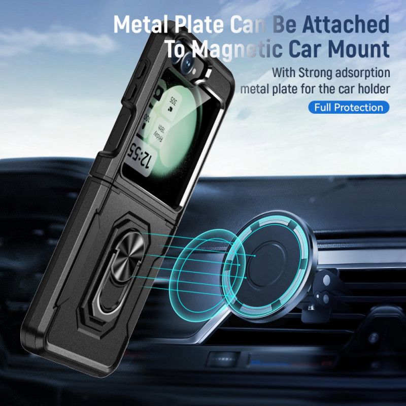 Cover Samsung Galaxy Z Flip 7 Fe Telefon Etui Robust Med Ringstativ