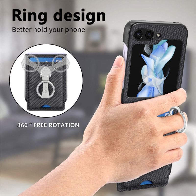 Cover Samsung Galaxy Z Flip 7 Fe Telefon Etui Sammenklappelig Stativ Og Kortholder