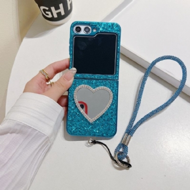 Cover Samsung Galaxy Z Flip 7 Fe Telefon Etui Spejl Og Rem