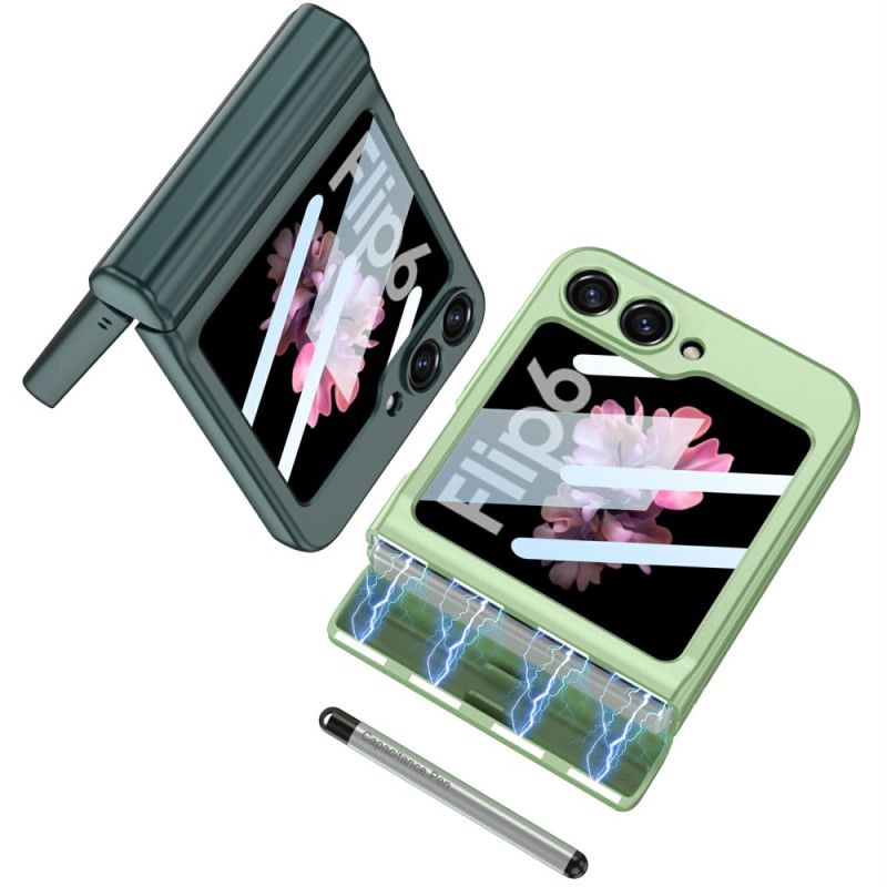 Cover Samsung Galaxy Z Flip 7 Fe Telefon Etui Stylus Og Magnetisk Hængsel